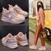 Daddy Shoes Canvas Women's Casual Shoes French Round Head Thick Sole Heightening Casual Sneakers_vogvips.com