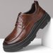 European Warm Series 2025 Autumn Winter New Business Casual Leather Men's Hand Scratch Pattern Thick Sole Lace-up All-match Trendy Shoes 9922_vogvips.com