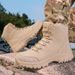 High Top Large Size Outdoor Field Training Military Boots Fleece Outdoor Training Hiking Shoes_vogvips.com