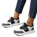 Cross Border 2025 Autumn New Women's Casual Flat Sports Large Size Strappy Mid Heeled Mesh Shoes Fashionable_vogvips.com