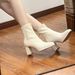 Yanshun~Women's Short 2024 New Spring And Autumn Ankle Martin Boots, French Slim-fit Boots_vogvips.com