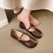 New Single Shoes Mary Jane Fashion Casual Shoes Doudou Shoes Handmade Viscose Shoes_vogvips.com