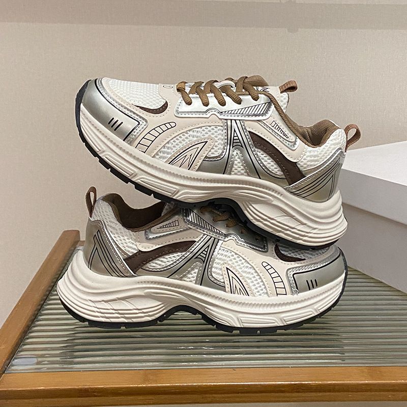 Dad Shoes Female Student Sports Running Shoes Casual Shoes Platform Height Increase_vogvips.com