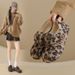 Retro Small Leopard Print Furry For Women 2025 Winter Round Toe Daily Warm Thick Sole Shoes S18_vogvips.com