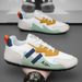 Autumn New Breathable Mesh White Men's Trendy Versatile Flat Casual Single Sports Board Shoes_vogvips.com