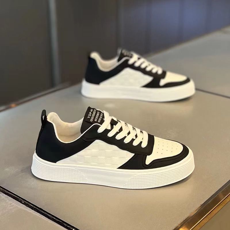 Men's Summer 2024 New Trend Versatile Breathable Casual Board Men's Student White Shoes, Sports Trendy Shoes_vogvips.com