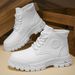 2025 Autumn New White Martin Shoes Casual Work Non-Slip Wear-Resistant Trendy Large Size Men's Boots_vogvips.com