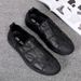Euro Step Loafers Men Surface Soft Sole Slip-On Men's Casual Sneakers Summer Lazy White Shoes_vogvips.com