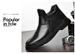 Martin Boots Men's Leather Boots Men's Fleece Thermal Boots Zip Chelsea Boots_vogvips.com