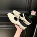 High-End Sheepskin Version ~ Muse Girl French Square Toe Pleated Slip-On Rhinestone Buckle Mules Half Slippers For_vogvips.com