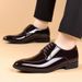 2024 New Large Size Men's Leather Summer Breathable Business Formal British Style Casual Soft Sole Black Shoes For Men_vogvips.com