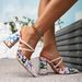 Women's Shoes Evening Decorated High Heel Sandals Women's Block Heel High Heels Fashion Pointed Toe Buckle High Heel Sandals_vogvips.com