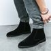 Autumn And Winter New Men's Suede Boots, British Casual Fashion High Top Zipper Leather Boots For Men_vogvips.com