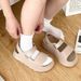 2025 Candy-colored Thick-soled Platform Sandals With Velcro Straps, European And American African Foreign Trade Women's_vogvips.com