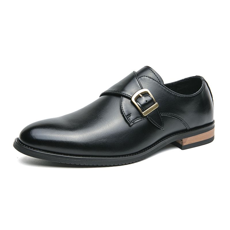 Men's Business Monk Simple Formal Leather Shoes_vogvips.com