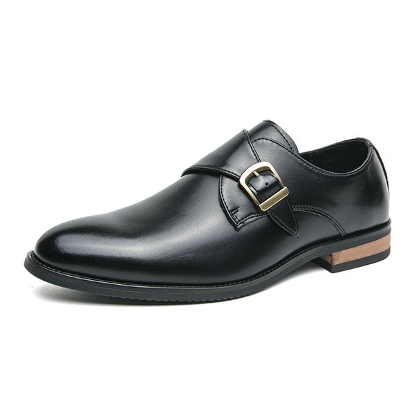 Men's Business Monk Simple Formal Leather Shoes_vogvips.com