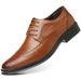Euro Step 2025 Spring New Large Size British Office Brogue Carved Business Formal Men's Leather Shoes_vogvips.com