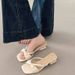French-style Square-toed Open-toe Women, Spring-summer New Model, Gentle Fairy Style, Suitable For Pairing With_vogvips.com