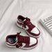 K803 Women's Sneakers 2024 Autumn Waterproof Low-top Thick-soled Burgundy Classic Ultra-fine Leather Sports Casual_vogvips.com