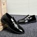 Men’s Shoes Men's Leather Shoes Casual Business Formal Leather Shoes Breathable Youth Black Men's Leather Shoes British Korean Style Wedding_vogvips.com