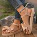 European And American Foreign Trade Autumn New Style Bowknot Large Size Sandals Women, Cross-border Fashion Casual_vogvips.com