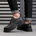 Leather for 2024 new spring autumn season leather breathable lace up business with soft soles and anti slip casual men's_vogvips.com