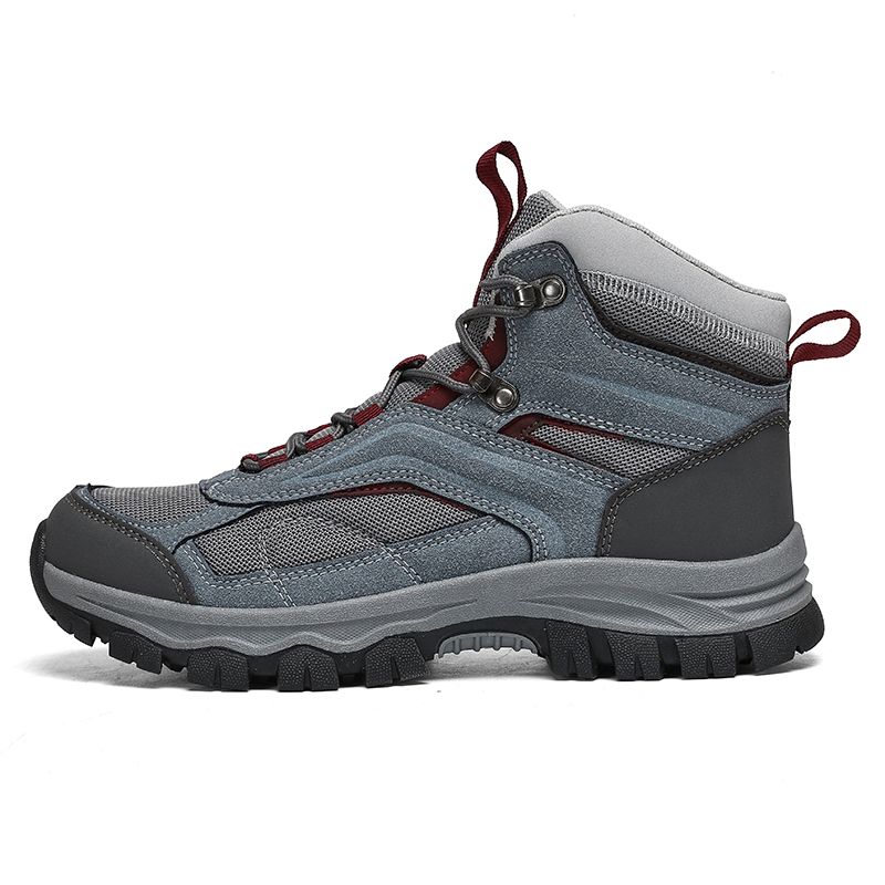 2025 New Men's High Top Hiking Boots Breathable Sneakers Durable Non-slip Mountain Climbing Shoes Outdoor Trekking Hunting Boots_vogvips.com