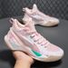 Basketball shoes Men's and women's mesh surface breathable shock absorption soft sole sports shoes Wear shoes actual combat boots sports shoes_vogvips.com