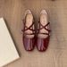 Elegant Square-toed Low-heel Women's 2026 Spring/autumn Stylish Ladylike Mary Jane Black Leather Shoes_vogvips.com