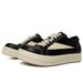 European American Trend Guangzhou Single Shoes Nappa Calf Leather Black And White Thick-soled Lace-up Low-top Men's_vogvips.com