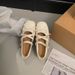 Ballet-style Mary Jane 2026 New Model, Suitable For Skirts, Square-toed Small Leather Shoes, Women's Flat Soft-soled_vogvips.com