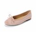 Giant Soft French Flat-soled Single Shoes Women's Bow Ballet Shallow Mouth Soft-soled Beanie Shoes_vogvips.com