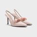 Stunning High-heeled Shoes For Women With A Unique Design, 2026 New Model, Pointed-toe Satin Bow Sandals_vogvips.com