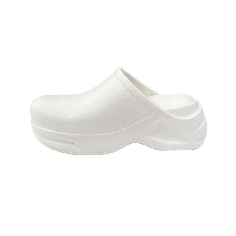 EVA Baotou Half Slippers For Women's Outerwear 2025 Spring New RA Anti Slip Hole Shoes With Thick Bottom And Increased_vogvips.com