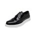 Euro Step Beijiang Wolf Shoes For Men, Summer Breathable Korean Patent Leather Brogue Black British Style Business Formal Casual_vogvips.com