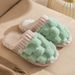 Unisex Shoes Cotton Slippers Female Home Lovers Indoor Home Non-slip Warm Fluffy Mop Male_vogvips.com
