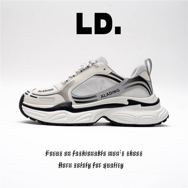 Summer Trendy Thick-Soled Retro Dad Shoes For Men, Breathable Sports Casual Shoes, Versatile_vogvips.com