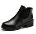 ShoeVault 2022 Short Low Heel Martin Boots Autumn Winter New Fashion Small Leather Round Toe Women's Shoes Manufacturer_vogvips.com