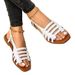 New Flat Sandals Spring And Summer Fashion Woven Beach Shoes_vogvips.com