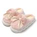 Butterfly Knot Cotton New Autumn And Indoor Home Maternity Thick Sole Plush Slippers For Women, Winter Outdoor Wear_vogvips.com