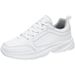 Euro Step 2025 New Versatile White Large Size Running Men's Odor-Resistant Leather Casual Sports Travel Trendy Shoes_vogvips.com