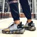 Color-Block Popcorn Combination Sole Men's Trendy Shoes Mesh Breathable Fashion Versatile Casual Sports Running_vogvips.com