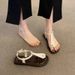 Chic Roman Sandals For Women, Summer 2026 New Fairy Style, Stylish Flat Beach Shoes To Pair With Skirts_vogvips.com