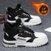 European Warm Series Fleece-Lined Thickened Martin Boots Winter New Style Personality Knob Lace-Up Leather Surface Cold-Proof Warm_vogvips.com