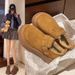 Thick Soled Boken Shoes, Women's New High Top Cotton Shoes, Lazy Shoes, Short Boots, Snow Boots_vogvips.com