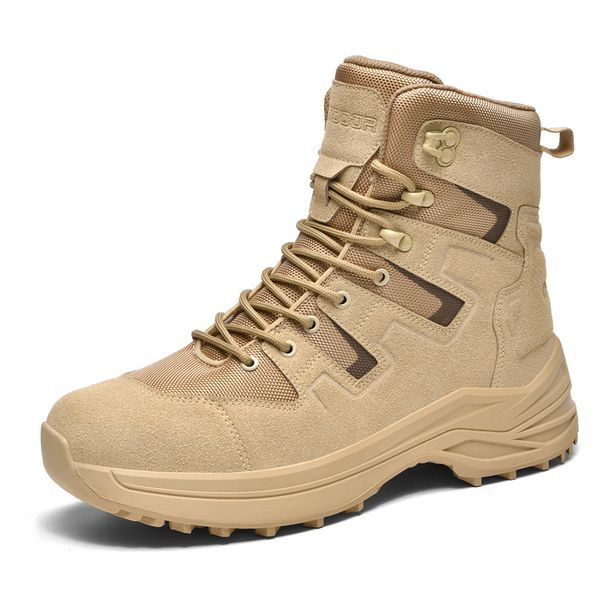 Outdoor Hiking Shoes Men Anti-slip Lace-up Breathable Wear-resistant High-top Boots Men Lace-up Low-top Casual Sports Shoes Men_vogvips.com