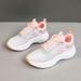 White Sneakers Casual Spring And Autumn Mesh Breathable Running Comfortable Versatile Women's Sports Shoes_vogvips.com