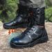 Men's Tactical Military Boots Steel Toe High Top Combat Boots For Hiking Desert Snow Outdoor Work Heavy Duty Non-Slip Vibram Rubber Sole_vogvips.com