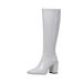 Square Toe Autumn Winter New Patent Leather Knight Martin High Heel Over-the-Knee Slim Boots Women Trendy Shoes_vogvips.com