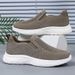 Men's Spring New Polyurethane Lightweight Dad One Step Old Beijing Cloth Shoes, Couple's Casual Shoes_vogvips.com